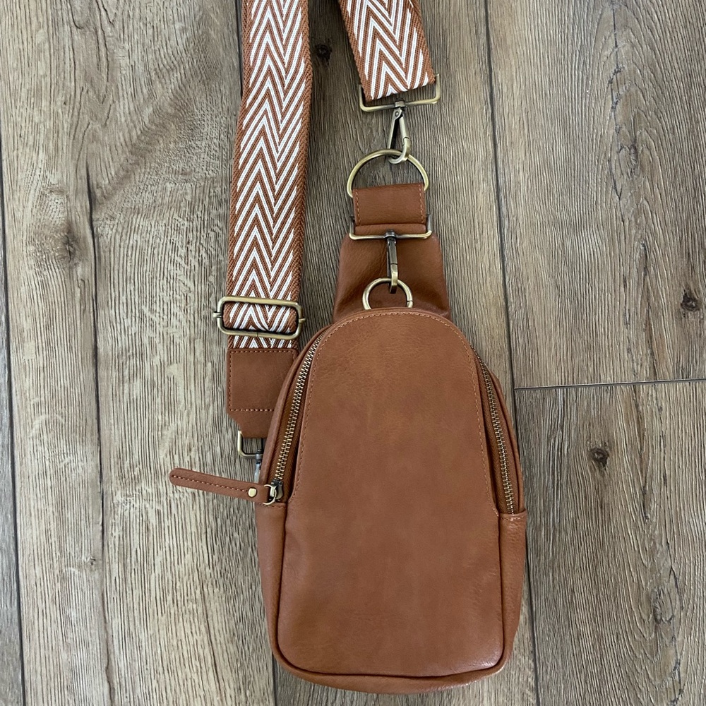 Anthropologie Urban Originals Liberty Sling Bag - Brown